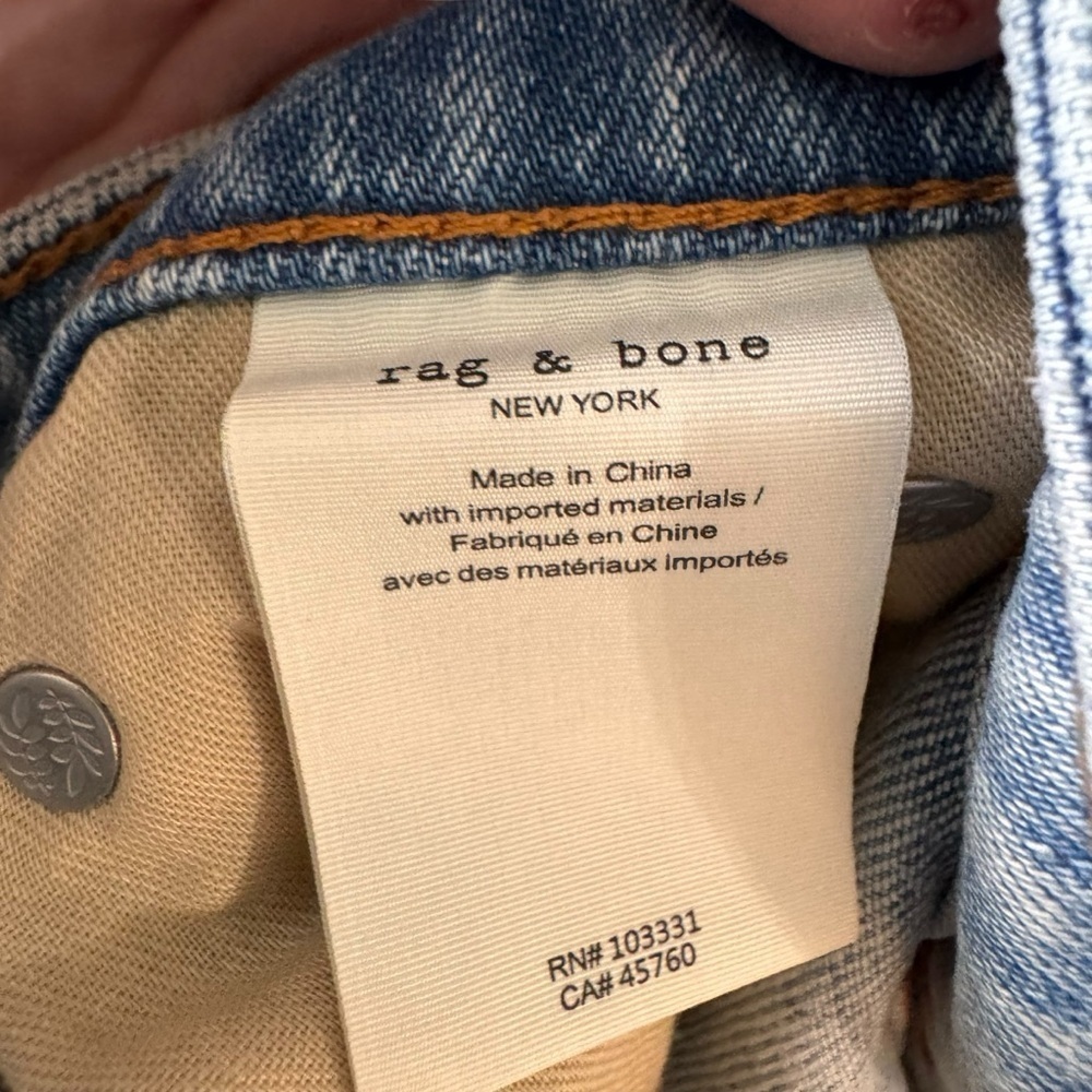 Rag & Bone - Casey Distressed High Rise Kick Flare Jeans Sz 27 - Picture 9 of 11